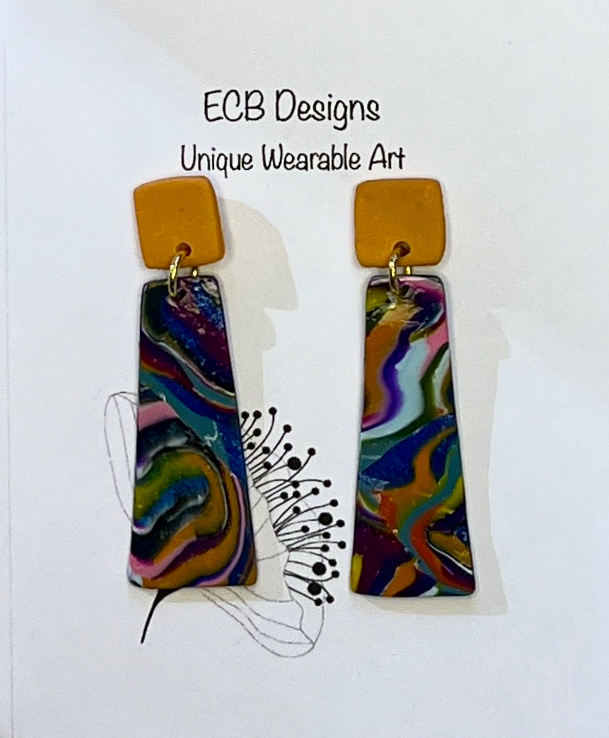 Jewel-Colored Statement Earrings