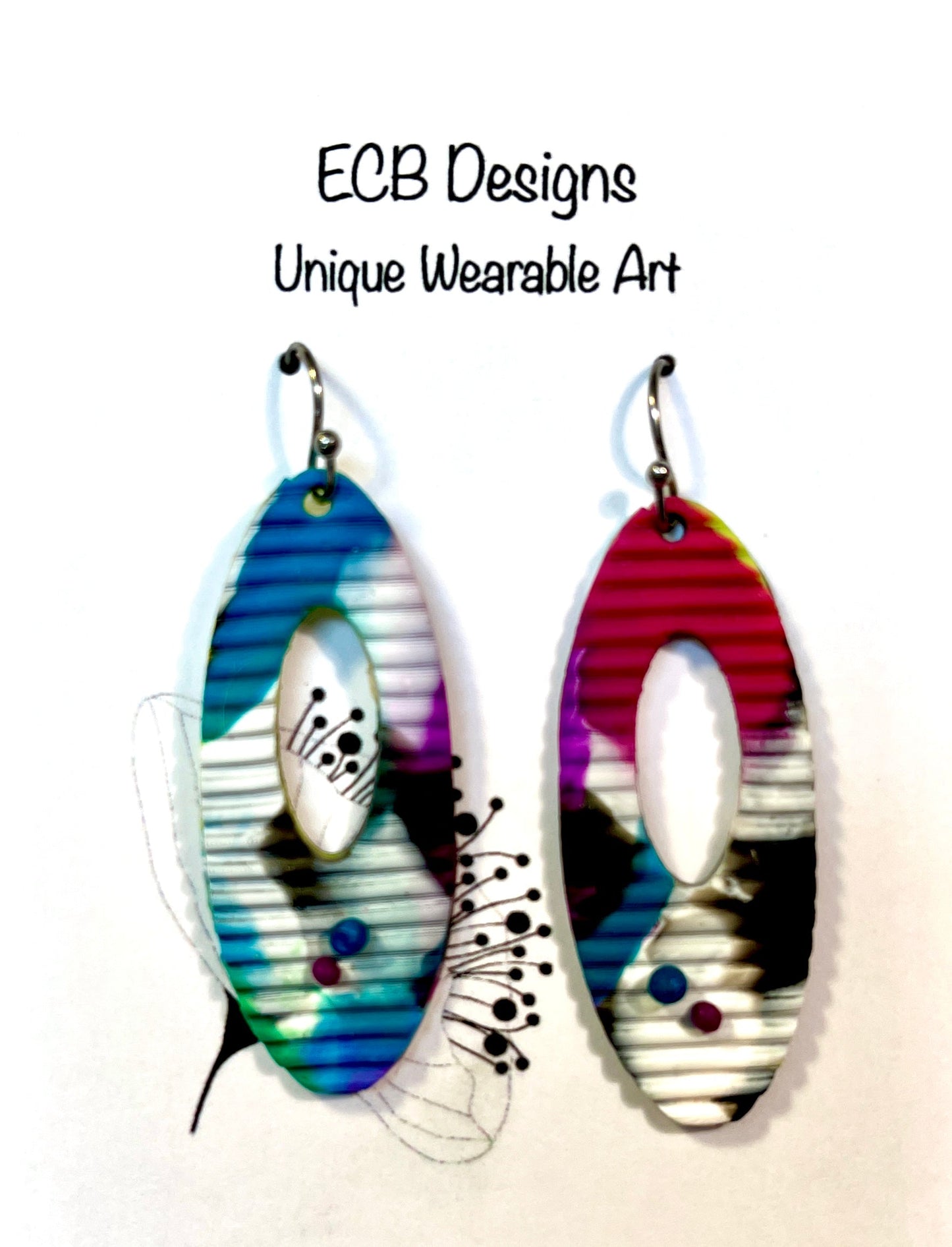 Fun Colorful Oval Window Drops