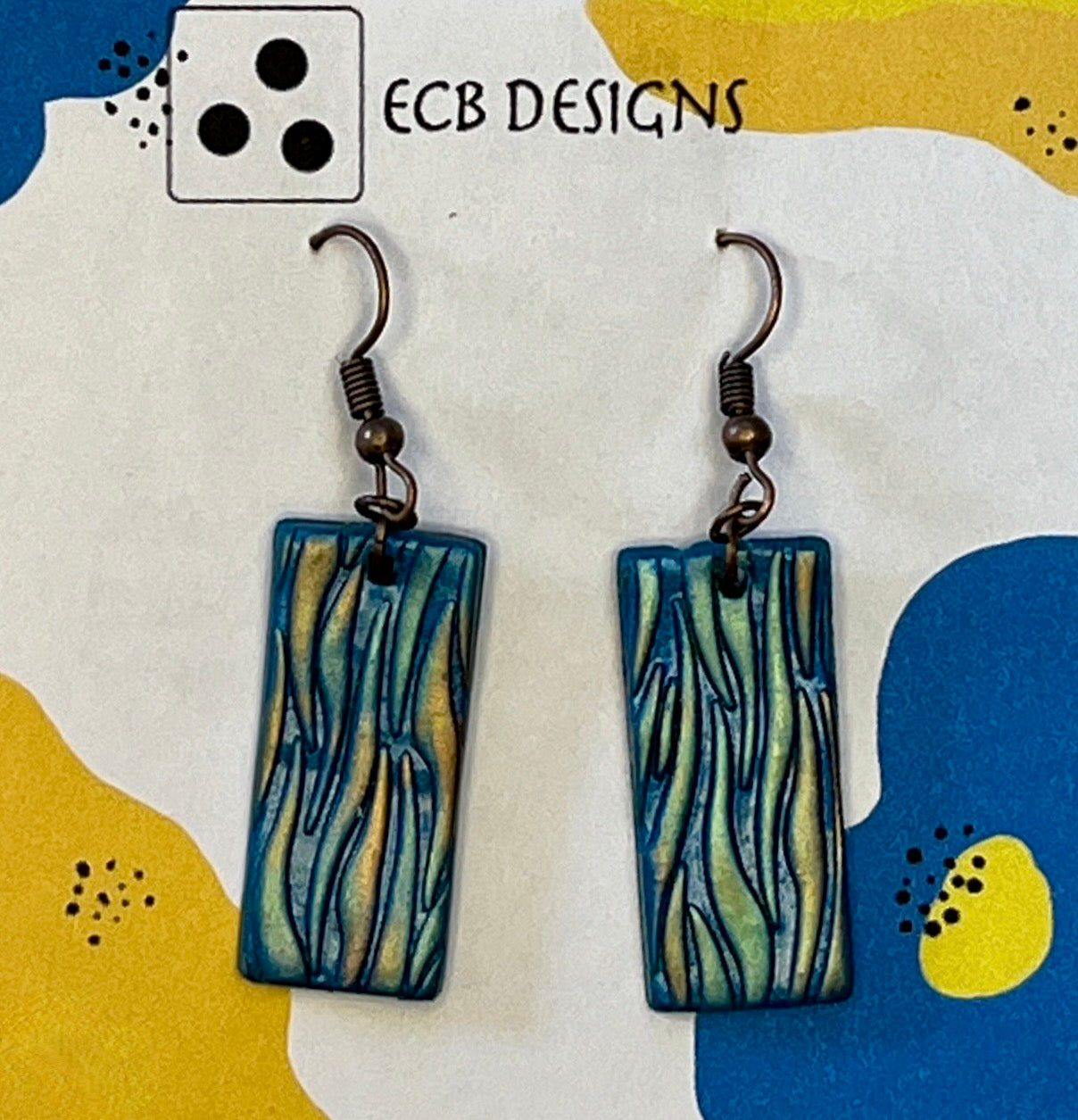 Waterfall Copper Wire Earrings