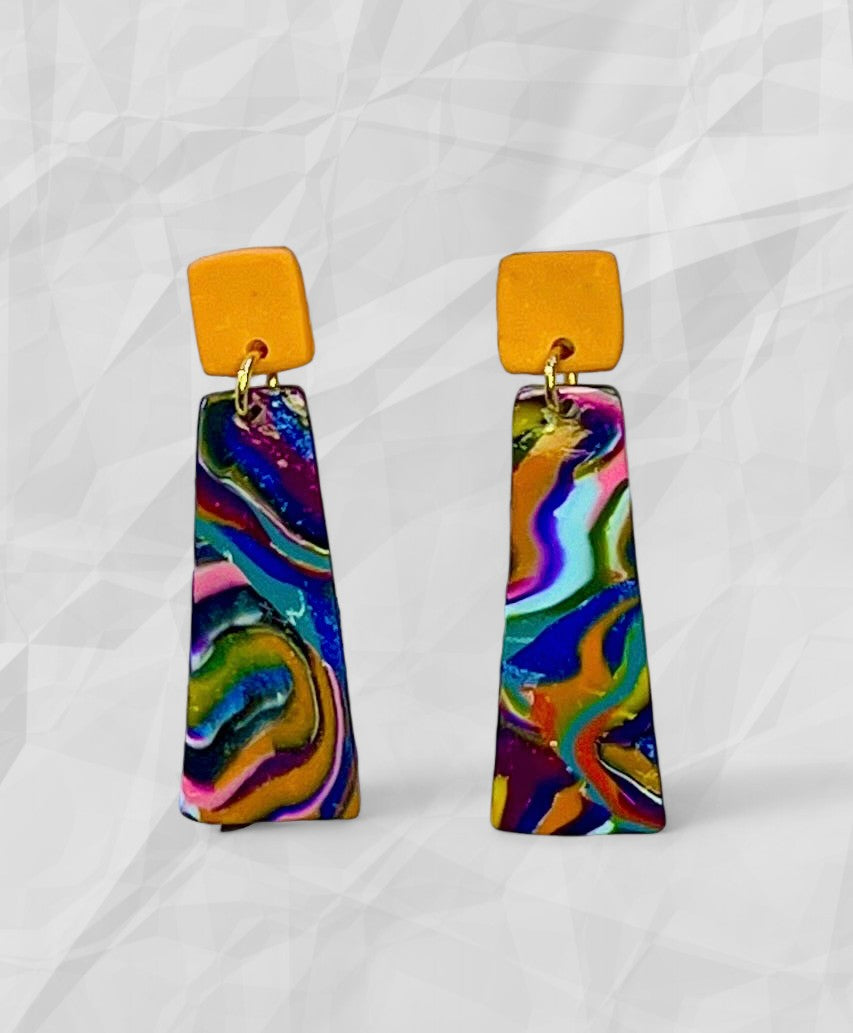 Jewel-Colored Statement Earrings