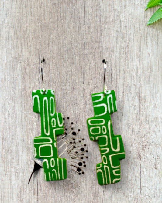 Fun Green and White Wires